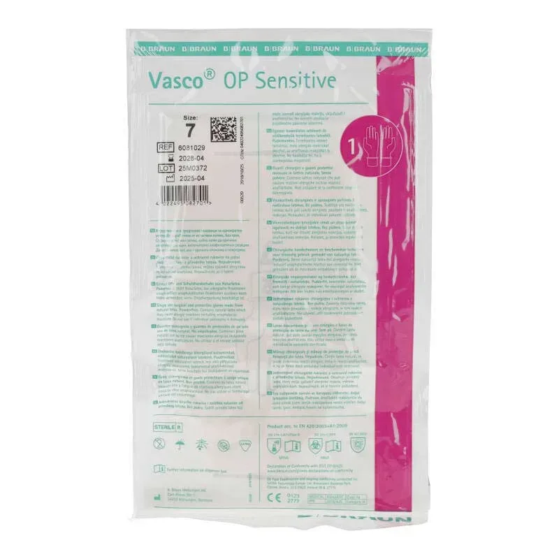 Vasco OP Sensitive puderfrei steril Latex Gr. 7  40 Paar