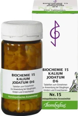 BIOCHEMIE 15 Kalium jodatum D 6 Tabletten 200 St Tabletten