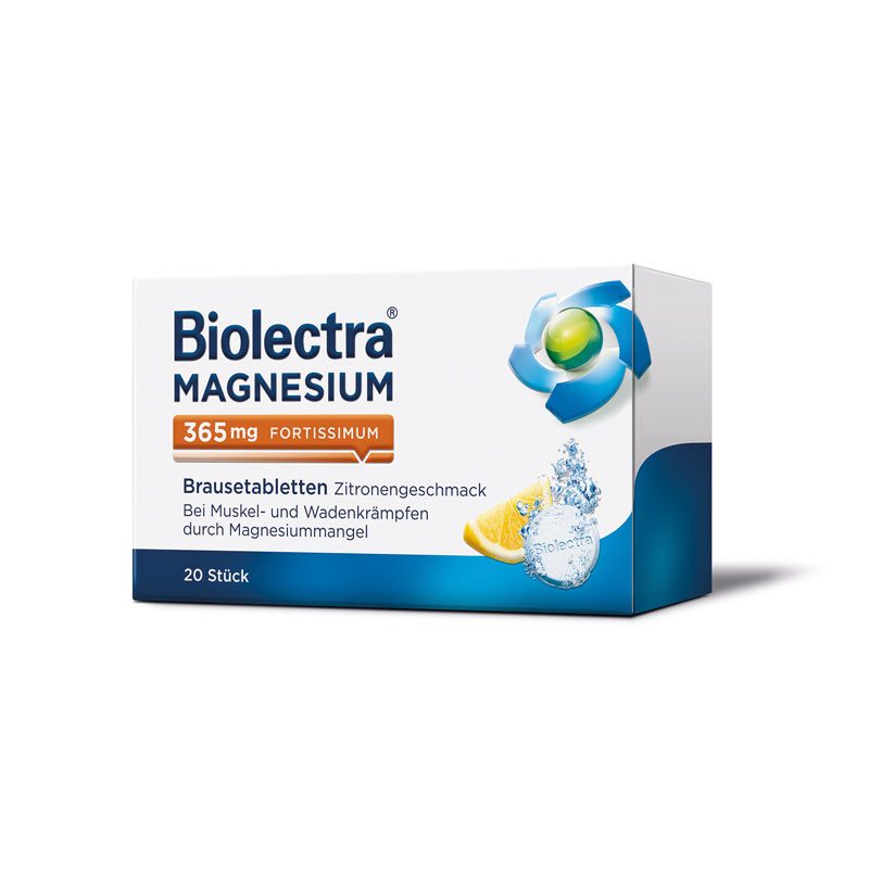 Biolectra MAGNESIUM 365mg  FORTISSIMUM Zitrone +10 % Rabatt* 20 St Brausetabletten