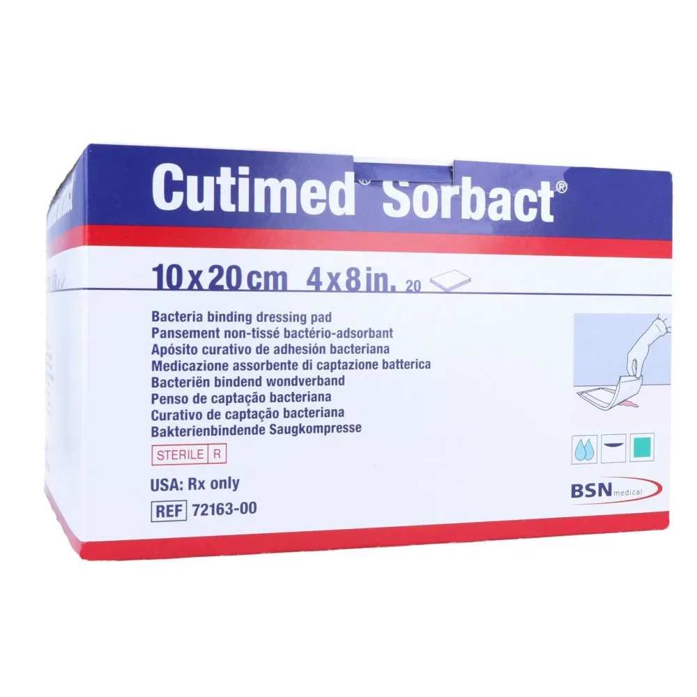 CUTIMED Sorbact Saugkompressen 10x20 cm 20 St Kompressen