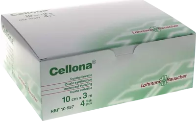 CELLONA Synthetikwatte 10 cmx3 m 4 St Watte