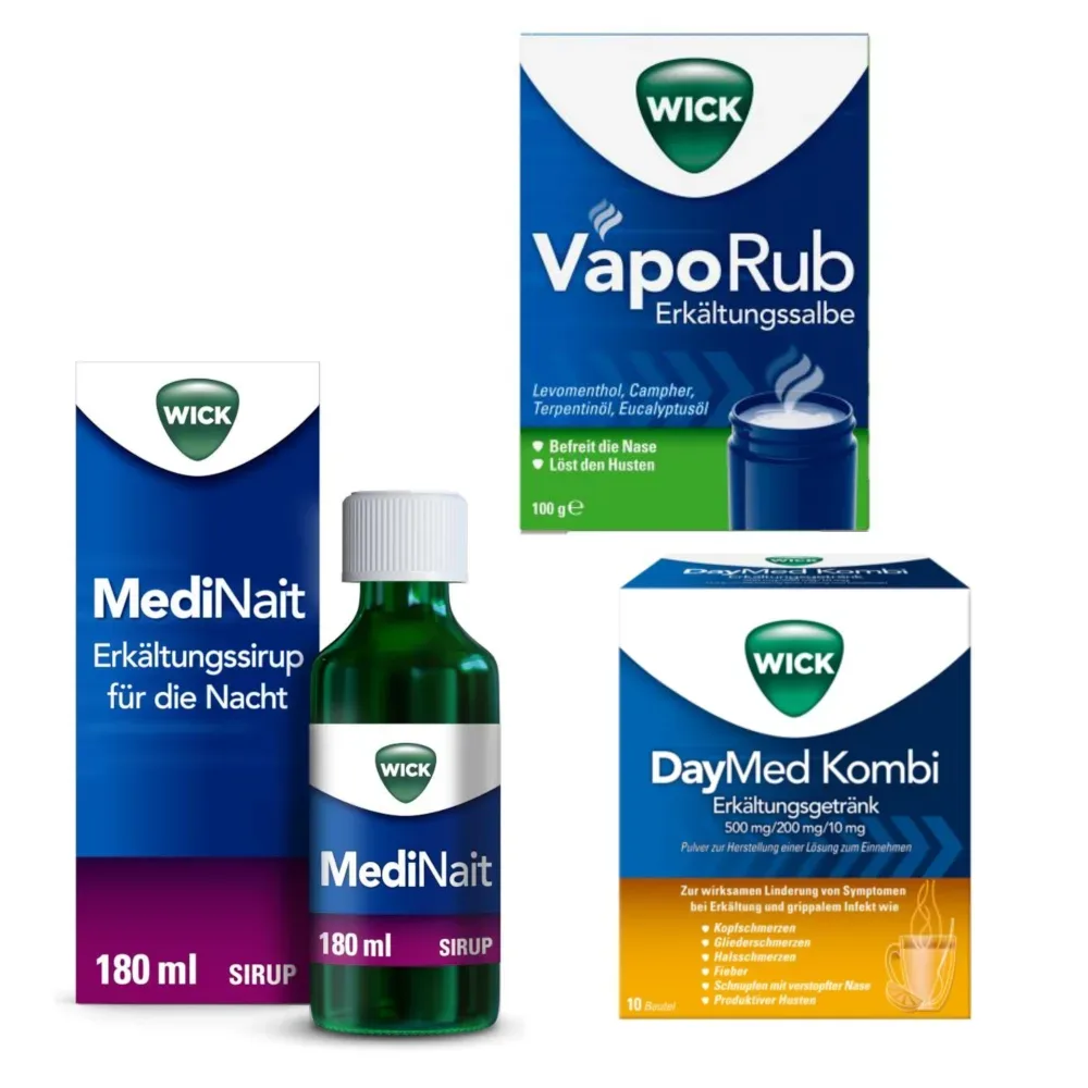 WICK MediNait + VapoRub + DayMed Set 1 Sparset