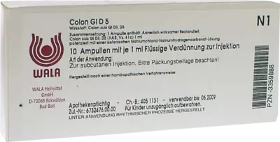 Colon GL D 5 Ampullen 10X1 ml Ampullen