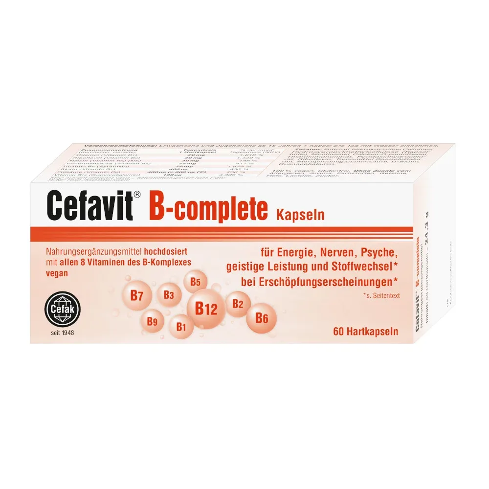 Cefavit B-complete 60 St Hartkapseln