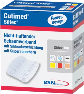 CUTIMED Siltec Schaumverb.20x20 cm nicht haftend 6 St Kompressen