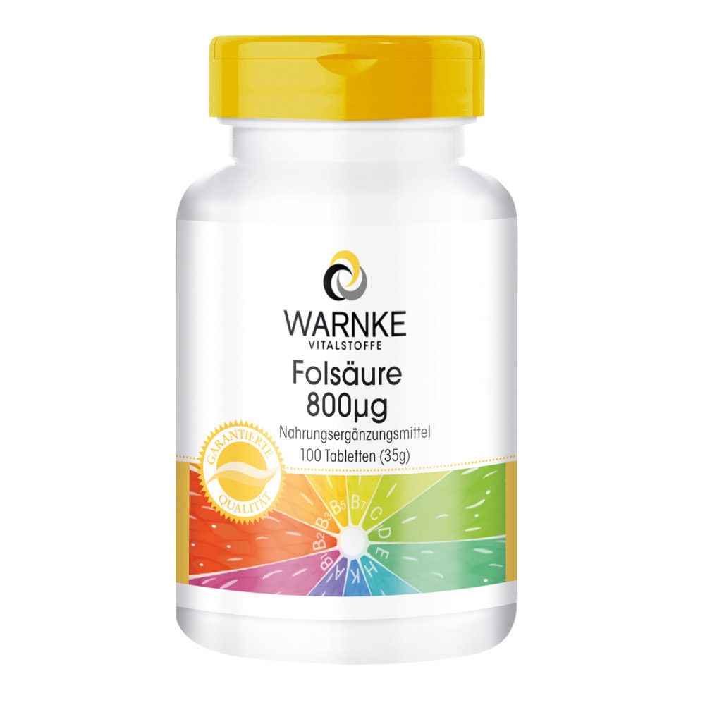 FOLSÄURE 800 Microgramm Tabletten 100 St Tabletten