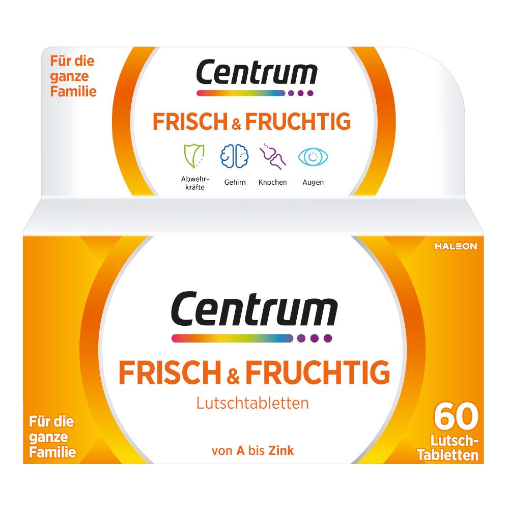 Centrum Frisch & Fruchtig 60 St Lutschtabletten