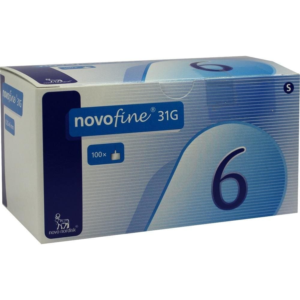 NOVOFINE 6 Kanülen 0,25x6 mm 31 G 100 St Kanüle