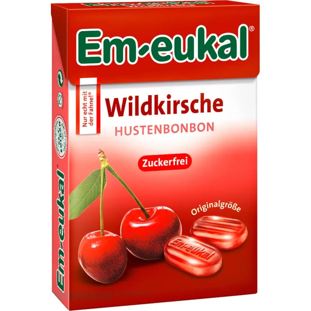 Em-eukal Wildkirsche Hustenbonbons zuckerfrei 50 g Bonbons