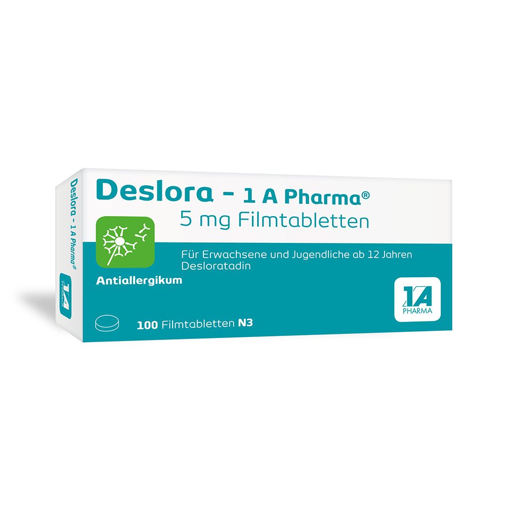 Deslora -1 A Pharma 5 mg 100 St Filmtabletten