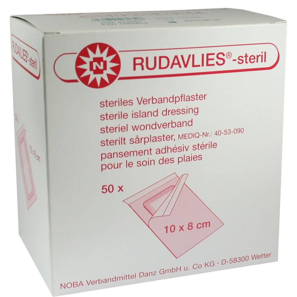RUDAVLIES-steril Verbandpflaster 8x10 cm 50 St Pflaster