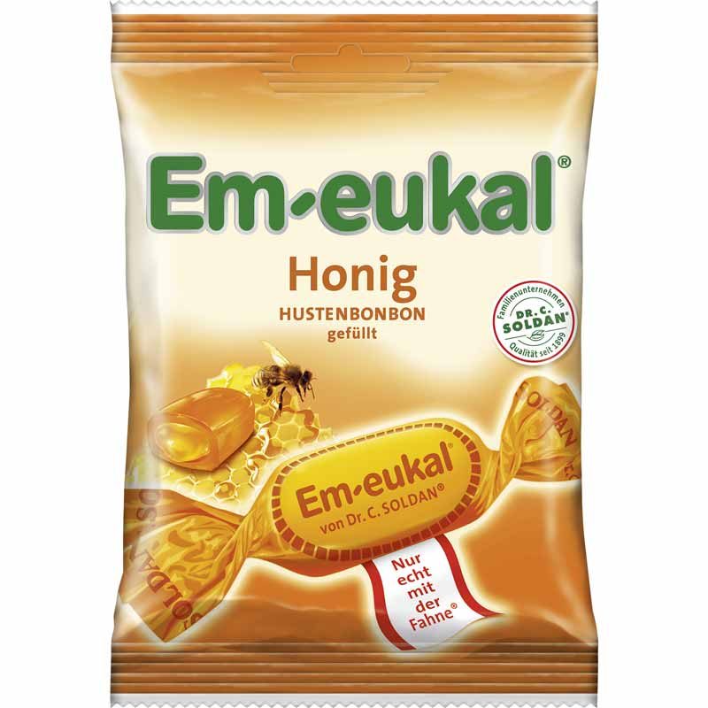 Em-eukal Honig gefüllt zuckerhaltig 75 g Bonbons