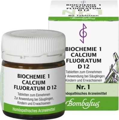 BIOCHEMIE 1 Calcium fluoratum D 12 Tabletten 80 St Tabletten