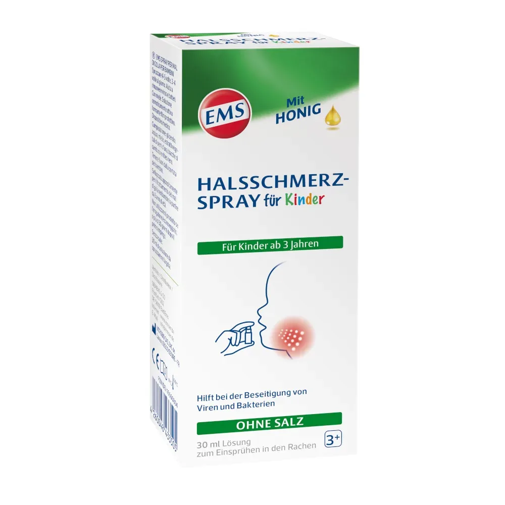 EMS HALSSCHMERZSPRAY für Kinder mit Honig 30 ml Spray