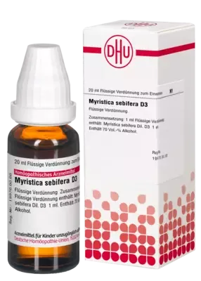 MYRISTICA SEBIFERA D 3 Dilution 20 ml Dilution