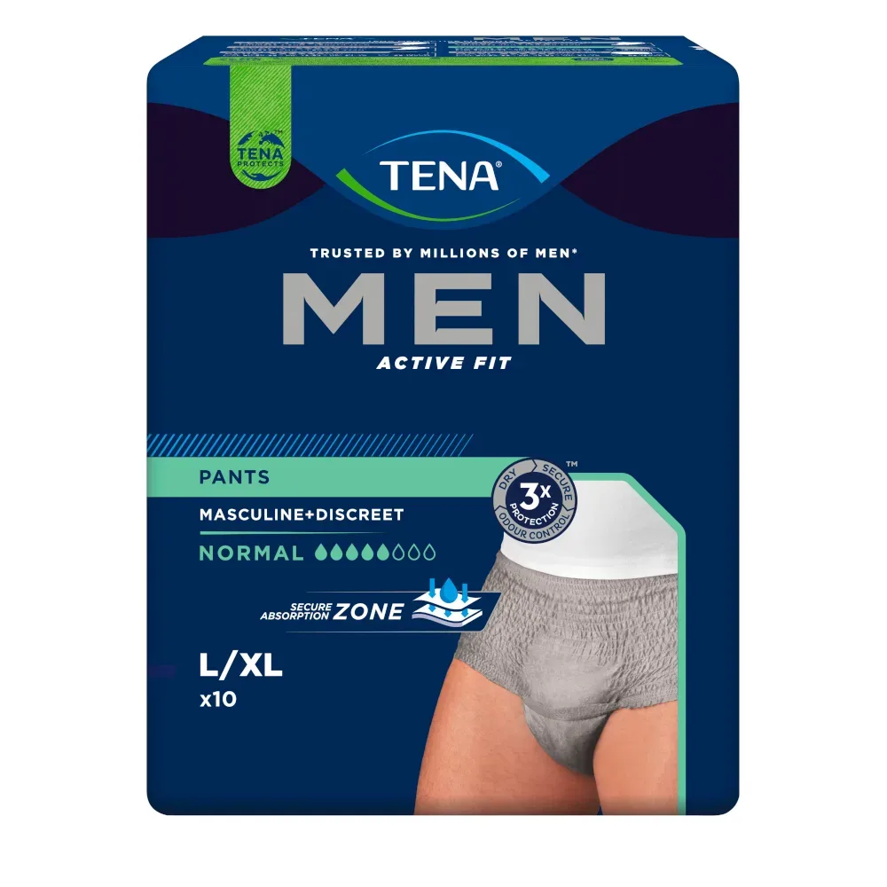 TENA MEN ACTIVE FIT PANTS NORMAL  L/XL 4X10 St