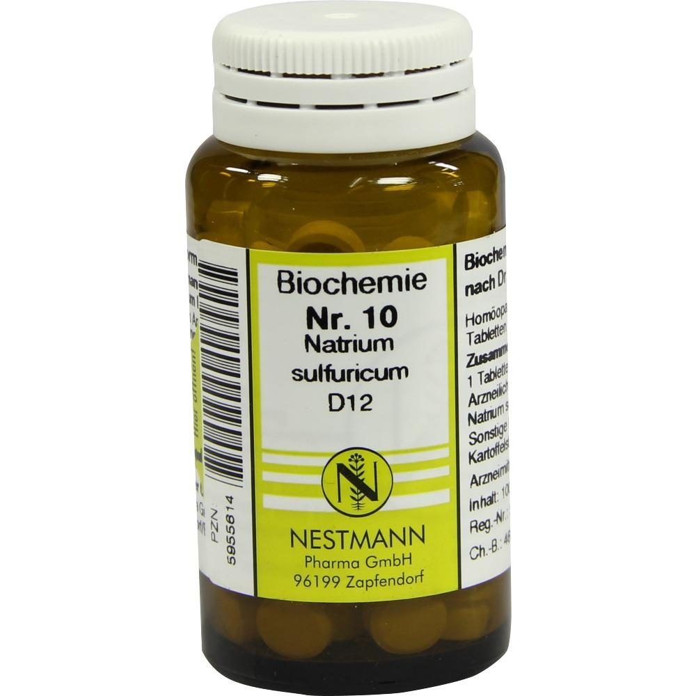 BIOCHEMIE 10 Natrium sulfuricum D 12 Tabletten 100 St Tabletten