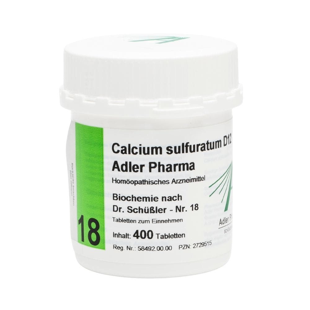 Calcium sulfuratum D12 Adler Pharma Nr.18, Tablette 400 St Tabletten