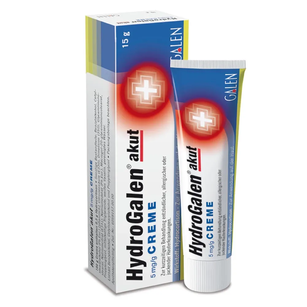 HYDROGALEN akut Creme 5mg/g 15 g Creme