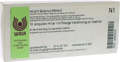 Iscucin quercus Stärke E Ampullen 10X1 ml Ampullen