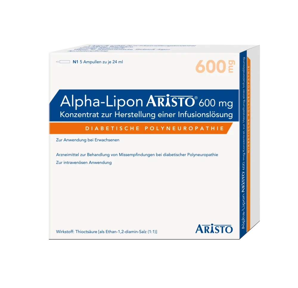 ALPHA LIPON Aristo 600 mg Konz.z.Herst.e.Inf.-Lsg. 5X24 ml Infusionslösungskonzentrat