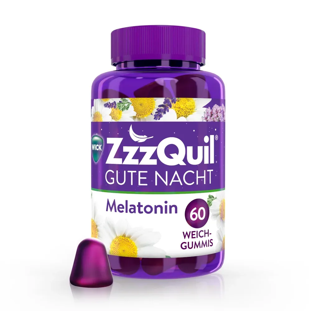 WICK ZzzQuil GUTE NACHT Melatonin Waldfruchtgeschmack 60 St