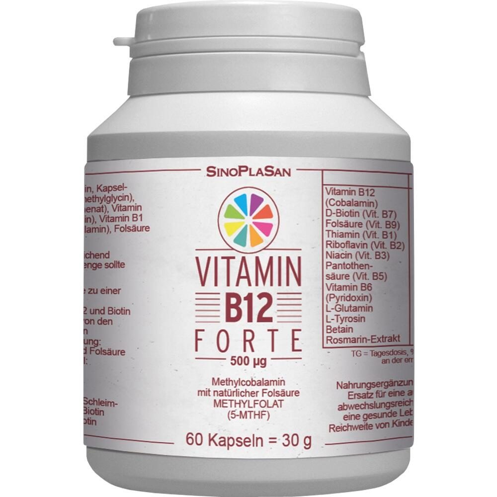 Vitamin B12 Forte 500 Methylcobalamin 60 St Kapseln