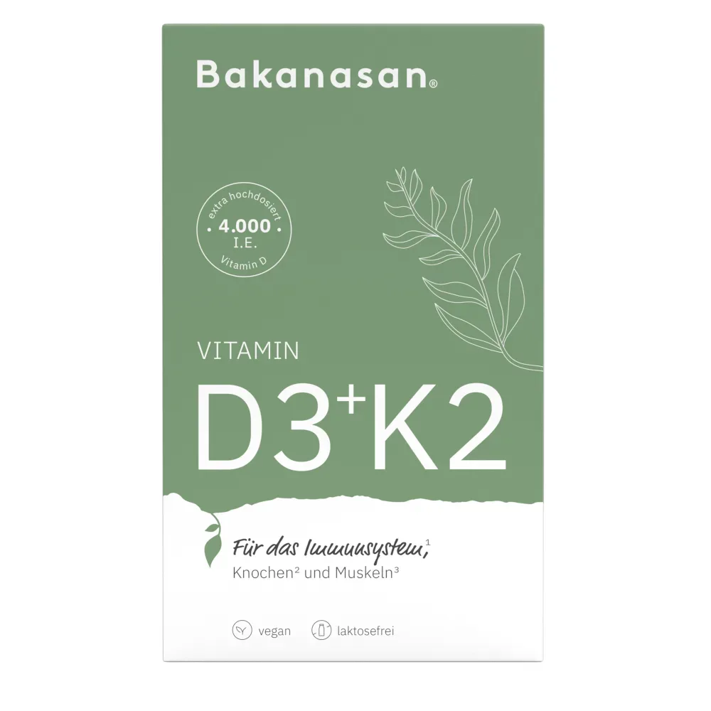 Bakanasan VITAMIN D3+K2 60 St Kapseln