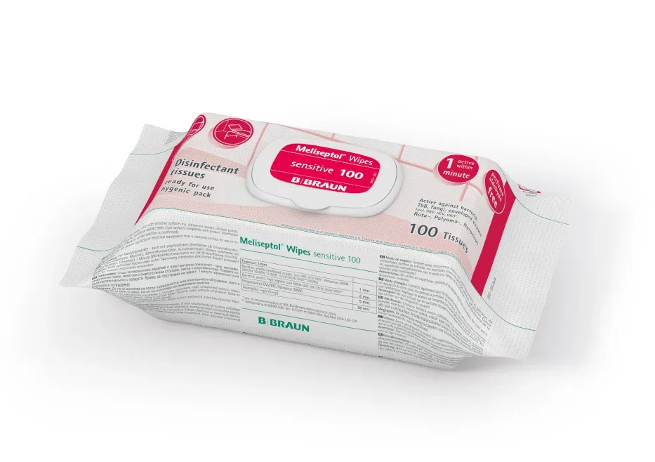 MELISEPTOL Wipes sensitive 100 St Tücher