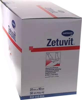 ZETUVIT Saugkompressen unsteril 20x40 cm 30 St Kompressen