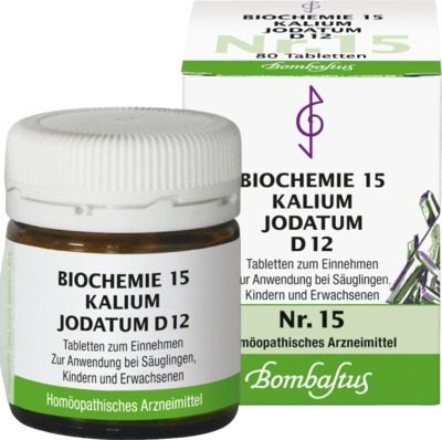 BIOCHEMIE 15 Kalium jodatum D 12 Tabletten 80 St Tabletten