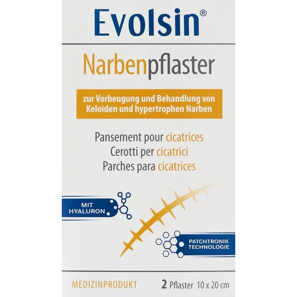 Evolsin Narbenpflaster mit Hyaluron 2 St Pflaster