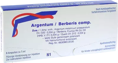 WELEDA ARGENTUM/BERBERIS comp.Ampullen 8 St Ampullen