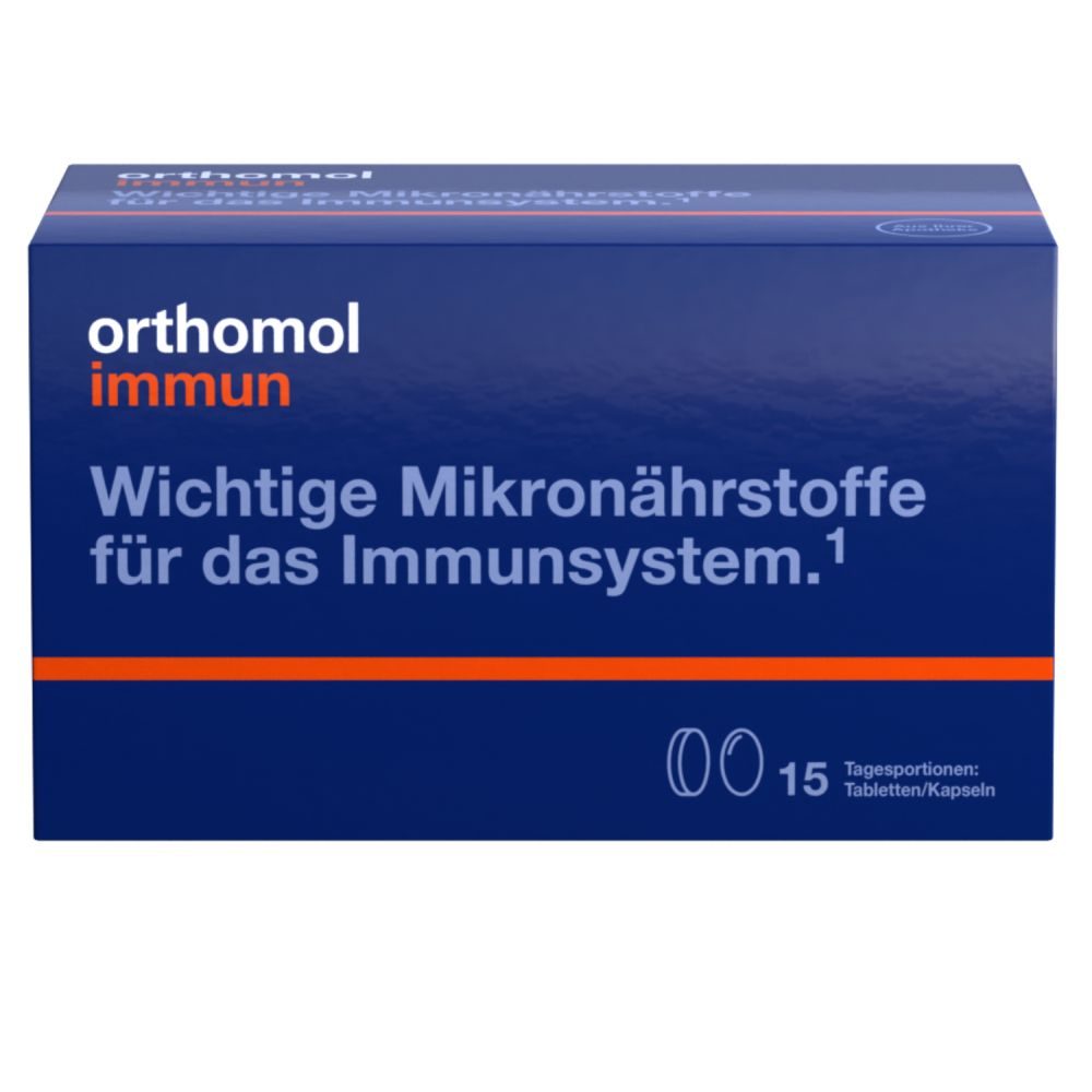 orthomol immun - Mikronährstoffe mit Vitamin C, Vitamin D und Zink - Tabletten/Kapseln