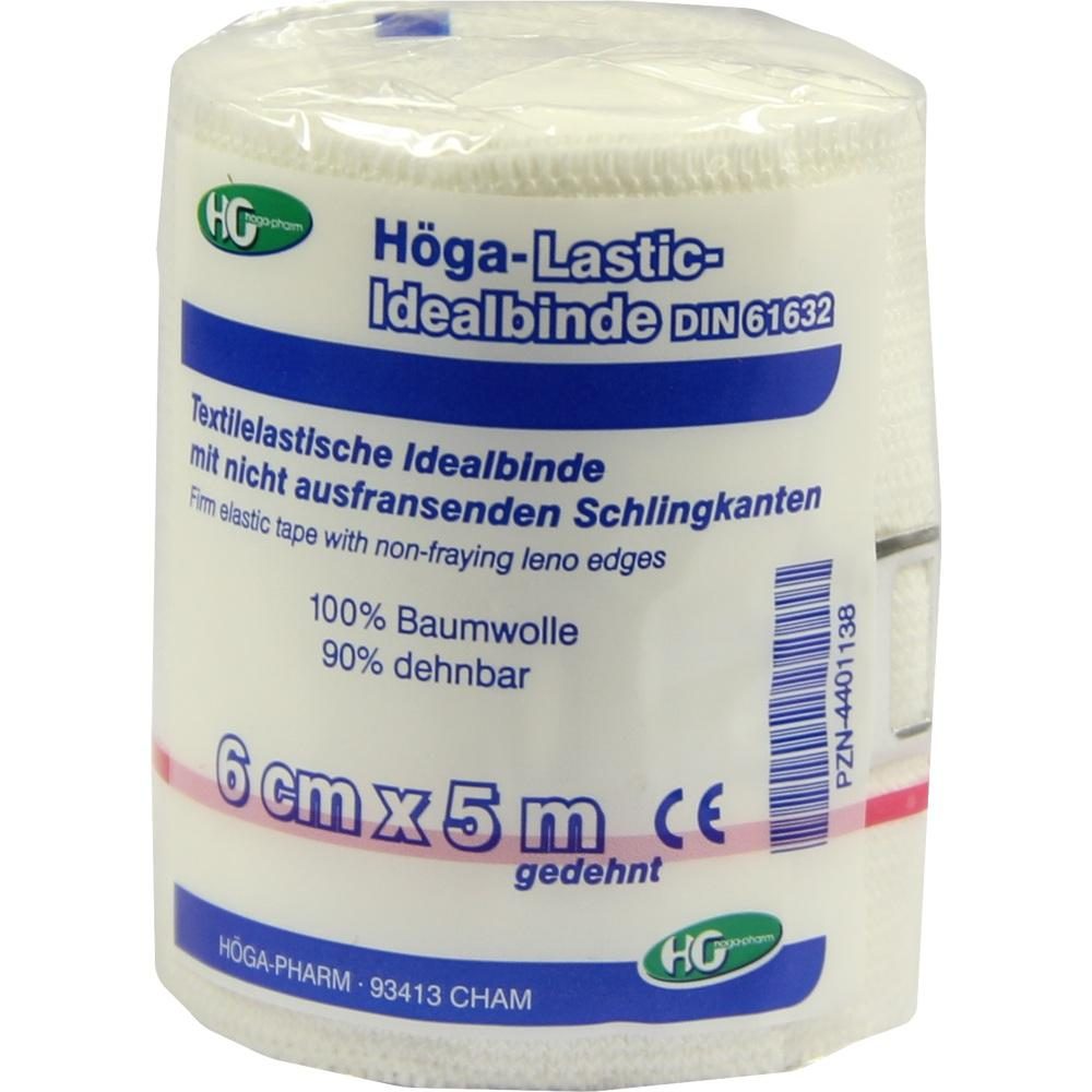 HÖGA LASTIC Idealbinde 6 cmx5 m m.Cellophan 1 St Binden