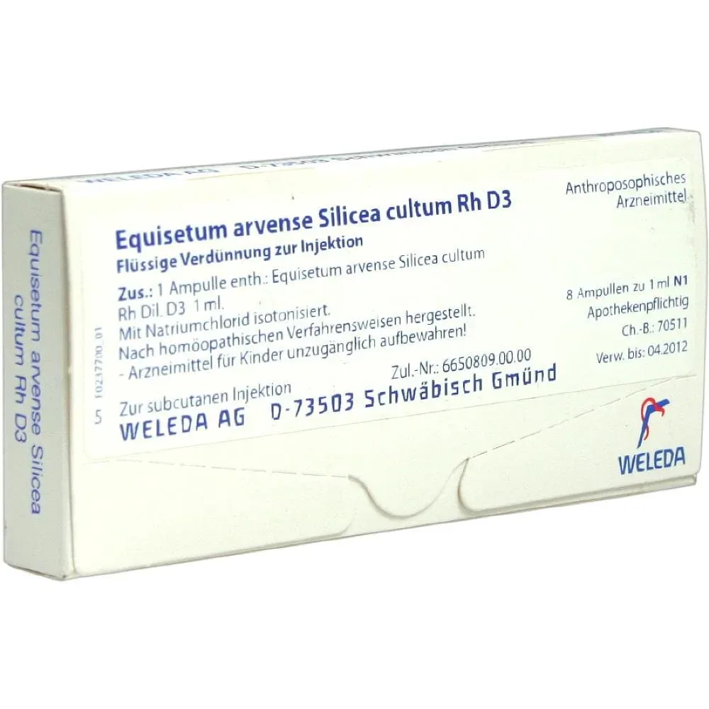 WELEDA EQUISETUM ARVENSE Silicea cultum D 3 Ampullen 8 St Ampullen