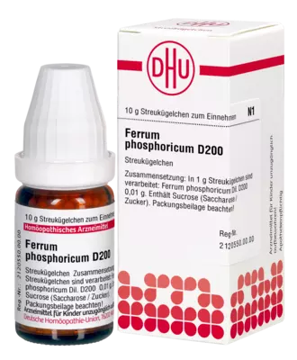 FERRUM PHOSPHORICUM D 200 Globuli 10 g Globuli