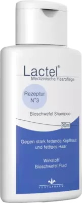 LACTEL Nr.3 Shampoo gegen stark fetten.Kopfhaut 200 ml Shampoo