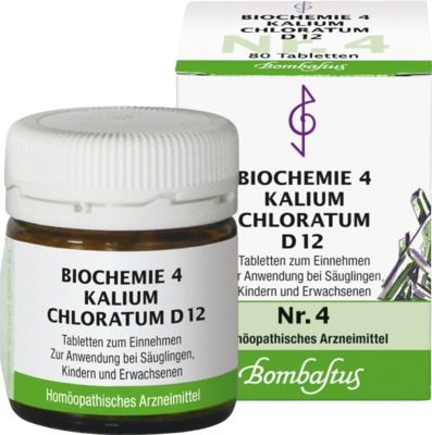 BIOCHEMIE 4 Kalium chloratum D 12 Tabletten 80 St Tabletten