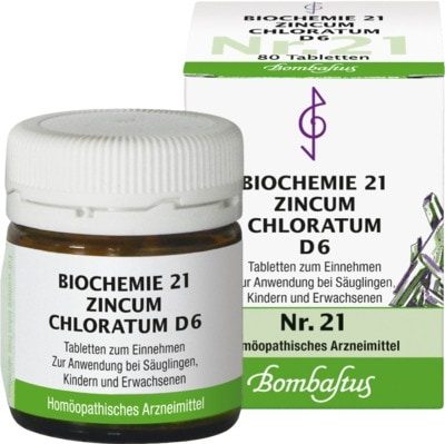BIOCHEMIE 21 Zincum chloratum D 6 Tabletten 80 St Tabletten