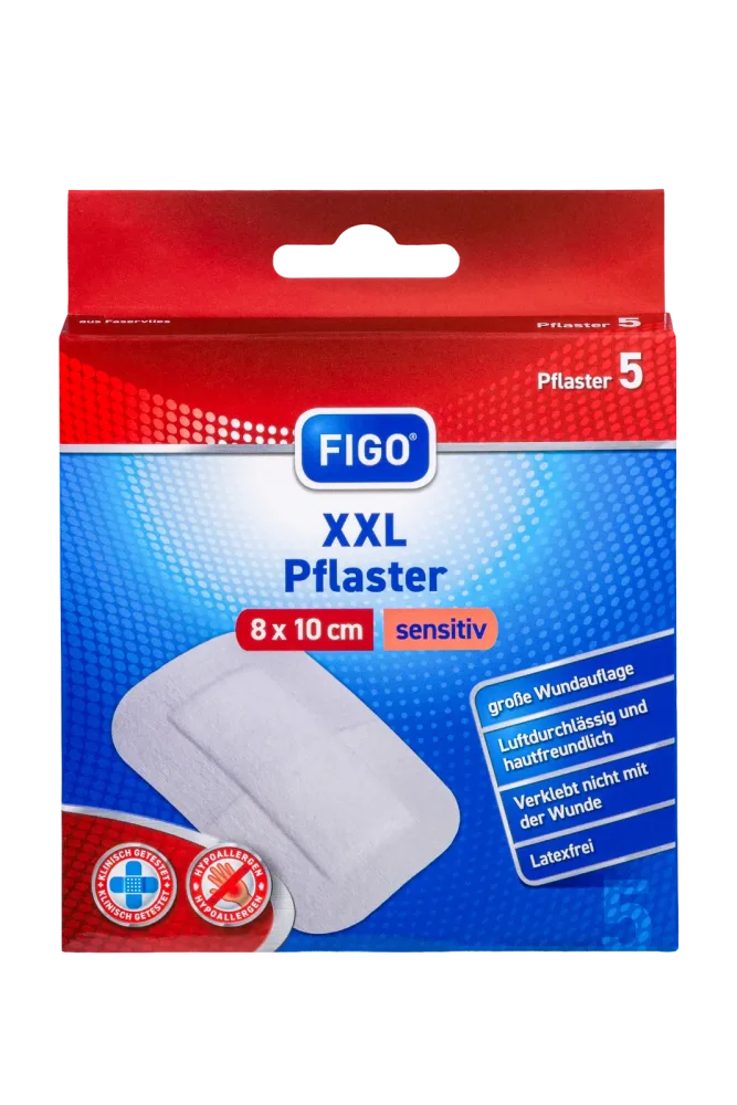 FIGO XXL Pflaster sensitiv 8 x 10 cm 5 St Pflaster 5 St Pflaster