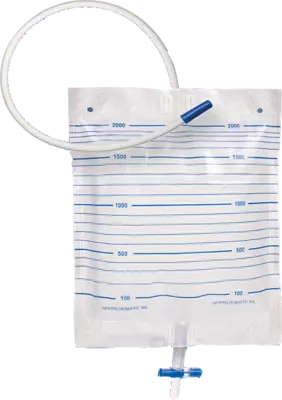 URINBEUTEL steril 2 l m.90 cm Schlauch 1 St Beutel