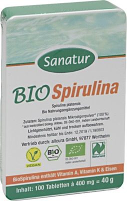 SPIRULINA BIO  100 St Tabletten