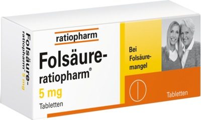 Folsäure Ratiopharm 5 mg  20 St Tabletten