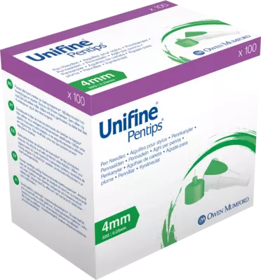 UNIFINE Pentips Kanüle 32 G 4 mm 100 St Kanüle