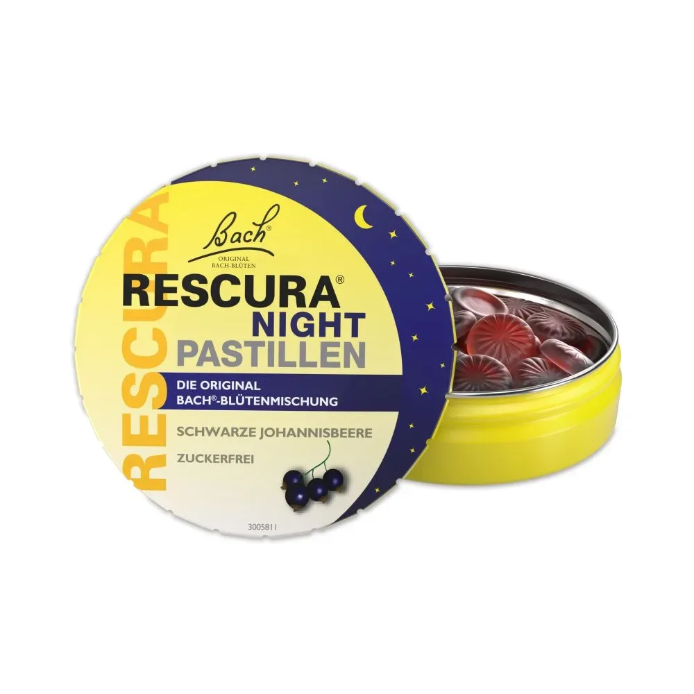 Bach RESCURA NIGHT PASTILLEN schwarze Johannisbeere 50 g Pastillen