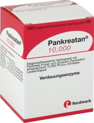 Pankreatan 10000 100 St Magensaftresistente Hartkapseln