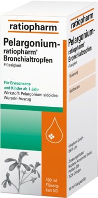 Pelargonium-ratiopharm Bronchialtropfen 100 ml Flüssigkeit