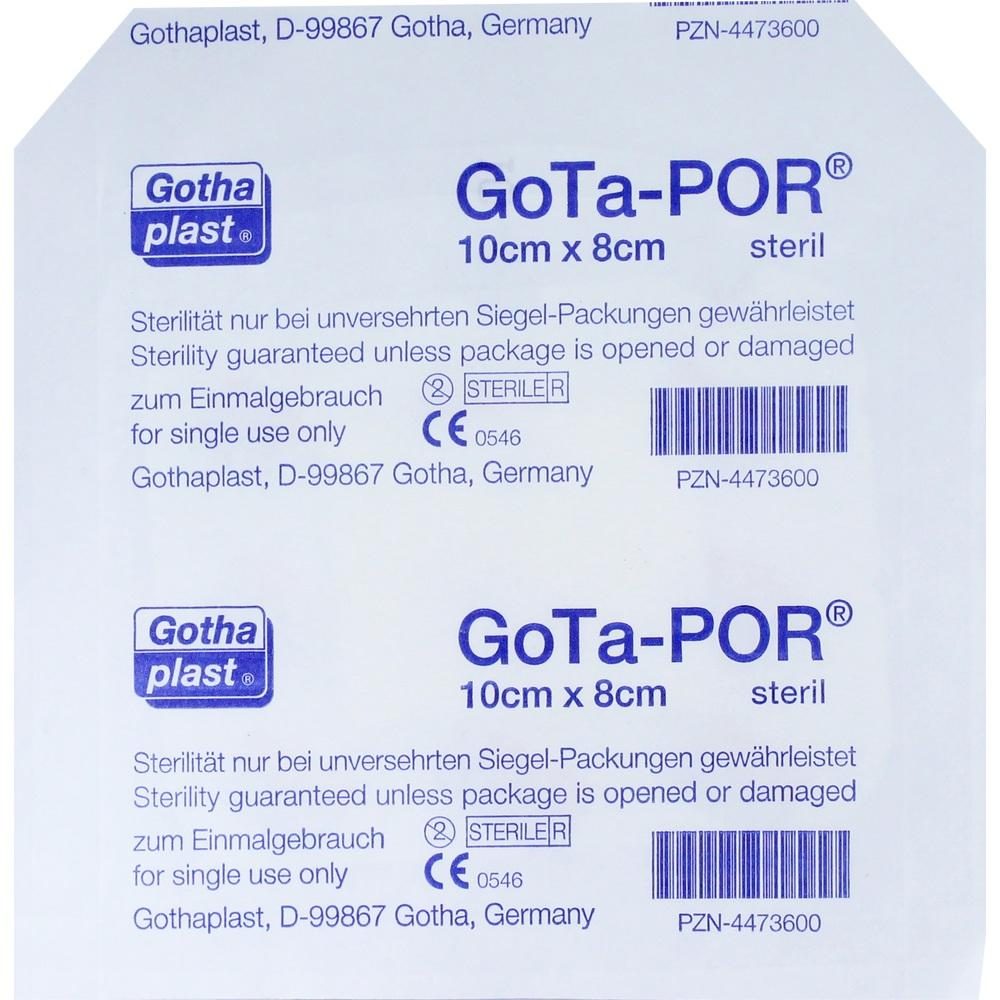 GOTA-POR Wundpflaster steril 80x100 mm 1 St Pflaster