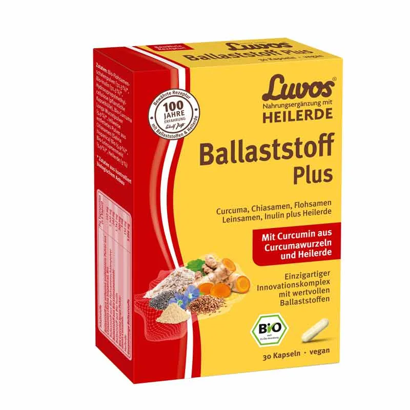 Luvos HEILERDE Ballaststoff Plus  30 St Kapseln